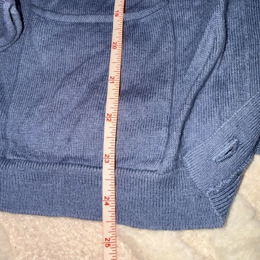 J. Jill Soft Blue Open Cardigan